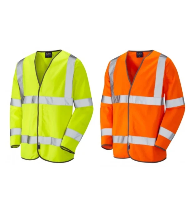 Leo S01 SHIRWELL ISO 20471 Class 3 Sleeved Waistcoat